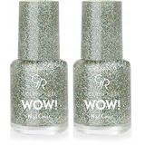 Golden Rose Wow Nail Color Oje Glitter No: 204 2li paket