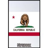 Golden State of Warning Notebook: Lined Journal for Writing – 6" x 9"