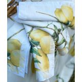 Golden Table Capri Limon Desenli Krem Amerikan Servis 4'lü Set