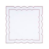 Golden Table Smyrna Pembe Pikolu Ekru Keten Peçete 2'li Set