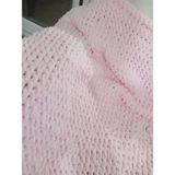 Golden Takış Kız Bebek - Çocuk Puffy Battaniye - Pembe - 80 X 80