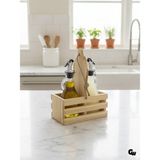 GOLDENWOODEN Ahşap Doğal 2li Tombul Set Yağdanlık ve Sosluk Takımı(Set)(Ihlamur - Kavak) - 5 SET