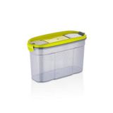 Goldex Erzak Kabı 2lt Plastık Çift Kapaklı Kilitli Iki Yönlü Tutma Kolaylığı 22x13,5cm Plastik