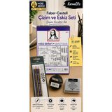 Goldfaber Çizim Eskiz Seti | A5 120 gr 50 Yaprak Eskiz Defteri | 4'lü Dereceli Kalem | Hamur Silgi | Siyah Ufo Kalemtraş