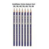Goldfaber Çizim Kalemi Seti 2B 3B 4B 5B 6B 7B 8B Dereceli Kalem Seti Lüx