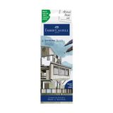 Goldfaber Sketch Marker Seti, Architect, Mimari Projeler İçin, Su Bazlı, Fırça ve Fineliner Uçlu