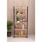 GOLDFALEZ Kitaplık 5 Raflı Ceviz 180 Cm - Kahverengi
