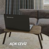 GOLDFALEZ Laptop Sehpa Çalışma Kahvaltı Masası Ceviz - Y: 21 cm D: 35 cm G: 60 cm