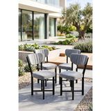 GOLDFALEZ Sandalye 4 Adet Baby Face Kumaş Metal Ayak Modern Mutfak Sandalyesi Cafe Balkon Ofis Elma - Gri