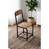 GOLDFALEZ Sandalye Modern Mutfak Yemek Sandalyesi Şık Cafe Balkon Bahçe Tekli Sandalye Minör 9821 Atlantik - Çok Renkli