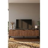 GOLDFALEZ TV Sehpası 160 cm TV Ünitesi Kapaklı Modern Şık Minimal Salon Konsolu Royal 5090 Atlantik