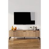 GOLDFALEZ TV Sehpası 160 cm TV Ünitesi Kapaklı Modern Şık Minimal Salon Konsolu Royal 5093 Sepet