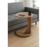 GOLDFALEZ Yan Sehpa Modern C Sehpa Minimal Tasarım Yuvarlak Orta Sehpa Salon Koltuk Yanı Dekoratif 6099 Sepet