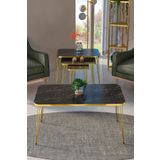 Goldfalez Zigon Sehpa Kr Ve Orta Sehpa Kr Set Gold Bendir Tel 1107