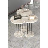 GOLDFALEZ Zigon Sehpa Terra 3 Lü Set Efes
