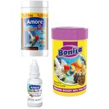 GoldFish Mix Granules 125ml, Bonisa 250ml Karışık Granül Japon Balığı Yemi, Multivitamin