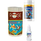 GoldFish Mix Granules 125ml, Rose 250m Goldi Mix Granül Japon Balığı Yemi, Multivitamin