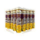 Goldfix Silikonize Mastik - Beyaz Renk - 30 Adet