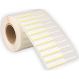 Goldist 10x76 mm Beyaz Sarı Çizgili Etiket