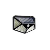goldixpir 1004 Güneş Enerjili Solar Lamba 100 Ledli Sensörlü Duvar Tipi Su Geçirmez Sokak Bahçe Lambası