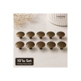 GOLDKULP 10' lu Avantaj-Paket-Goldkulp Eskitme Metal 35 mm Antik Çekmece-Dolap-Şifonyer Kulp