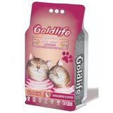 Goldlife 10 lt Aktif Carbonlu Çiçek Kokulu Topaklanan Bentonit Beyaz Kalın Taneli Topaklanan Kedi Kumu