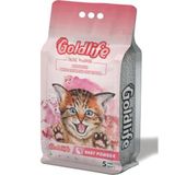 Goldlife 10 lt Bebek Pudralı Topaklanan Bentonit Kalın Taneli Kedi Kumu
