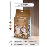 Goldlife Kahve Kokulu- Ince Taneli- Topaklaşan Doğal Kedi Kumu 10 Lt