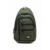 Goldline Avm Unisex Çok Bölmeli Çapraz Ayarlanabilir Askılı Göğüs Omuz Çantası Haki