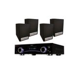 GOLDMASTER 4 Adet Hoparlör Anfi AV-313 Set Ev Sinema Sistemi