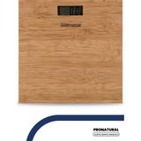 Goldmaster Dijital Bambu Banyo Baskülü PN-3211 Geniş Ekran ve Hassas Ölçüm Özellikleriyle - Kahverengi