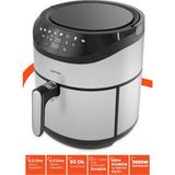 Goldmaster Foodfry 2000 Watt Yüksek Güç Yağsız Fritöz 4,5 L Kapasite Tek Hazne Zamanlayıcı - Siyah - Gri