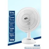 Goldmaster GM-7928 Relax Masaüstü Vantilatör 40W Güçlü Performans ve 12 İnç Pervane - Beyaz