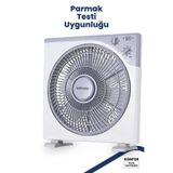 GOLDMASTER Konfor 12 inch Bakır Motor Hız Ve Zaman Ayarlı Kare Vantilatör