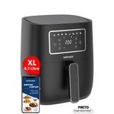 Goldmaster Preto 5.7 lt 1700W XL Dijital Dokunmatik 8 Ön Programlı Yağsız Airfryer