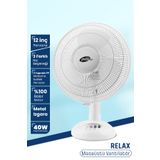 Goldmaster Relax 40 Watt 12 inch Bakır Motorlu 3 Farklı Hız Ayarlı Masaüstü Vantilatör