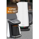 Goldmaster Süt Beyaz Elektrikli Mutfak Çeyiz Seti 2 Li Evlilik Paketi