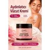 GoldMi Cilt Beyazlatıcı, Leke Kremi, Kararma, Akne, Güneş Lekeleri, B3,B5 ve C Vitaminli Beyazlatıcı Body Krem 200 ml
