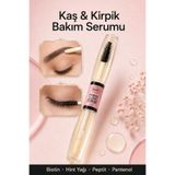 GoldMi Kaş & Kirpik Bakım Serumu, Biotin, E Vitamini ve Hint Yağı Özlü Çift Uçlu Kolay Kullanım