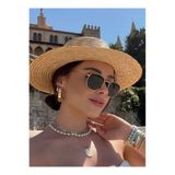 Goldmine Beşgen Güneş Gözlüğü, Unisex, Siyah Gold, UV400 Koruma