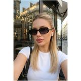Goldmine Kadın Velvet Petal Güneş Gözlüğü UV400 Siyah