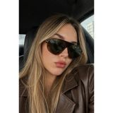 Goldmine Noirel Unisex Güneş Gözlüğü, UV400 Koruma, Leopar Desen, Yeşil Cam