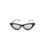 Goldmine Retro Üçgen Cat Eye UV400 Güneş Gözlüğü, Siyah Aynalı, Unisex