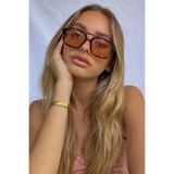 Goldmine Unisex Glamour Güneş Gözlüğü, Dikdörtgen Çerçeve, UV400 Filtre