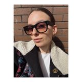 Goldmine Unisex Mega Way Güneş Gözlüğü, Kare Çerçeve, Siyah Degrade, UV400 Koruma