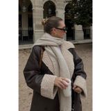 Goldmine Unisex Puffy Lightweight Atkı,%100 Akrilik, Keten Rengi