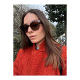 Goldmine Unisex Road Leopar Kahverengi UV400 Güneş Gözlüğü, Cat Eye Çerçeve