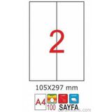 GoldMoon 2065 Laser A4 105x297 mm 100'lü Sayfa Etiketi