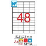 GoldMoon 2098 Laser A4 52.5x23 mm 100'lü Sayfa Etiketi