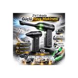 Goldorion Mini Şarjlı Hava Üfleyici ve Vakumlu El Süpürgesi - 110.000 RPM Güçlü Motor, Led Işıklı